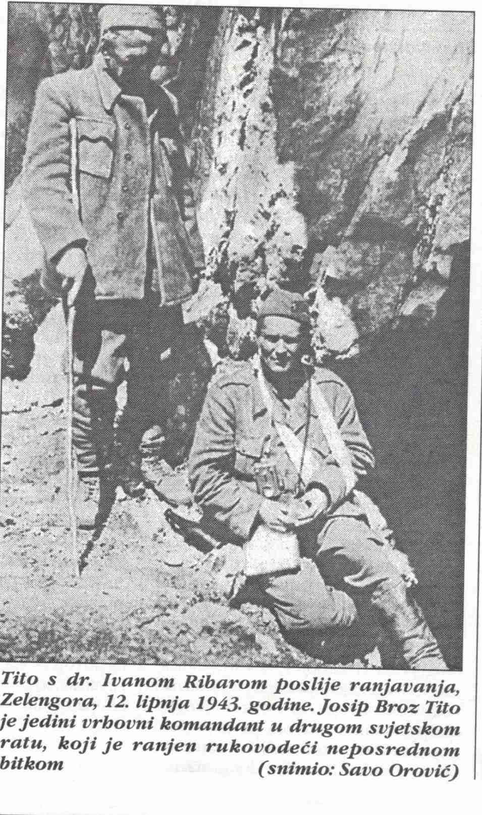 Ranjeni Tito na Sutjesci