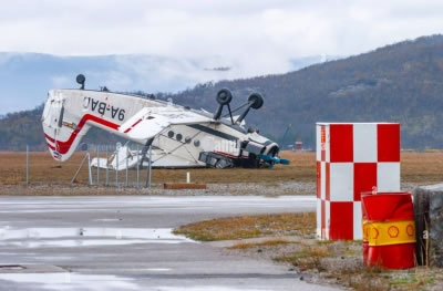 Zbog vjetra prevrnut avion na aerodromu grobnik