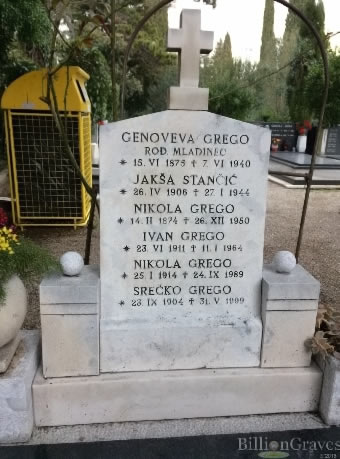 Grago Nikola, grob na Trsatu