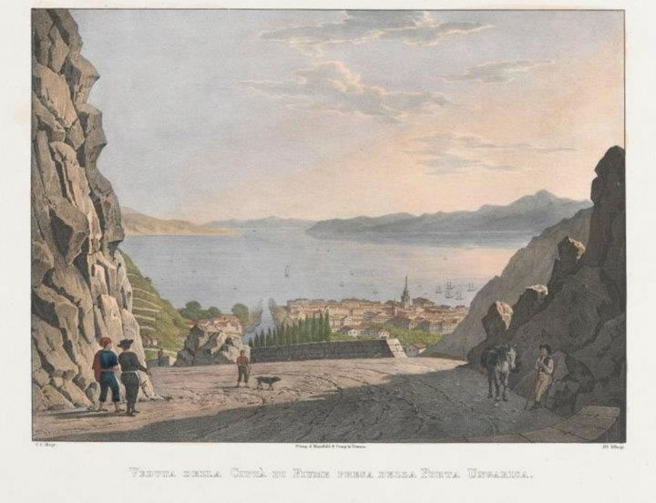 Veduta della Città di Fiume presa della Porta Ungarica, Österreichische Nationalbibliothek (ÖNB)