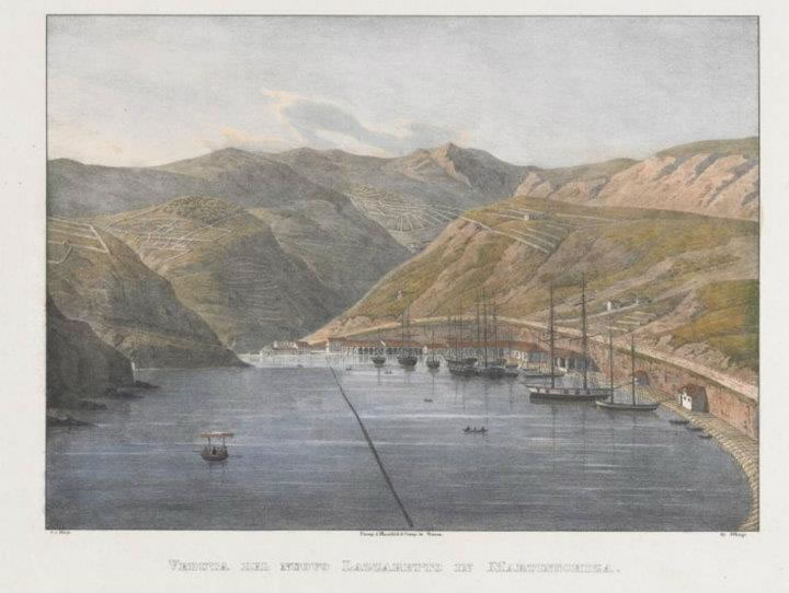 Veduta del Nuovo Lazzaretto in Martinschizza, Österreichische Nationalbibliothek (ÖNB) 